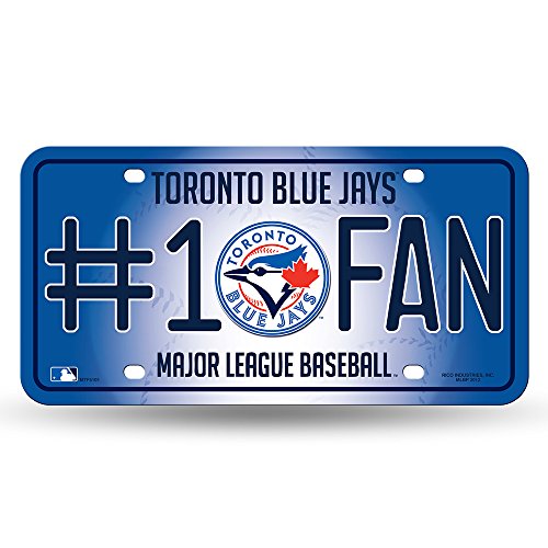 Rico MLB Toronto Blue Jays #1 Fan Metal Tag License Plate