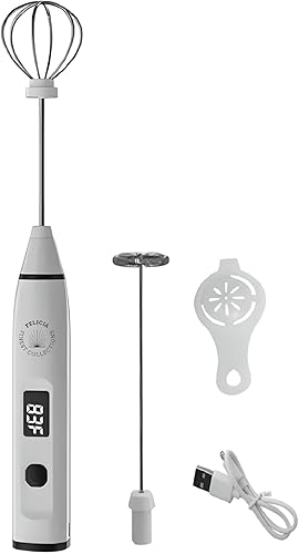 Miniatura 9 de Mezclador eléctrico recargable de bebidas para bebidas de chocolate caliente con proteína Matcha Greens  Batidor de huevos para hornear  Batidora de