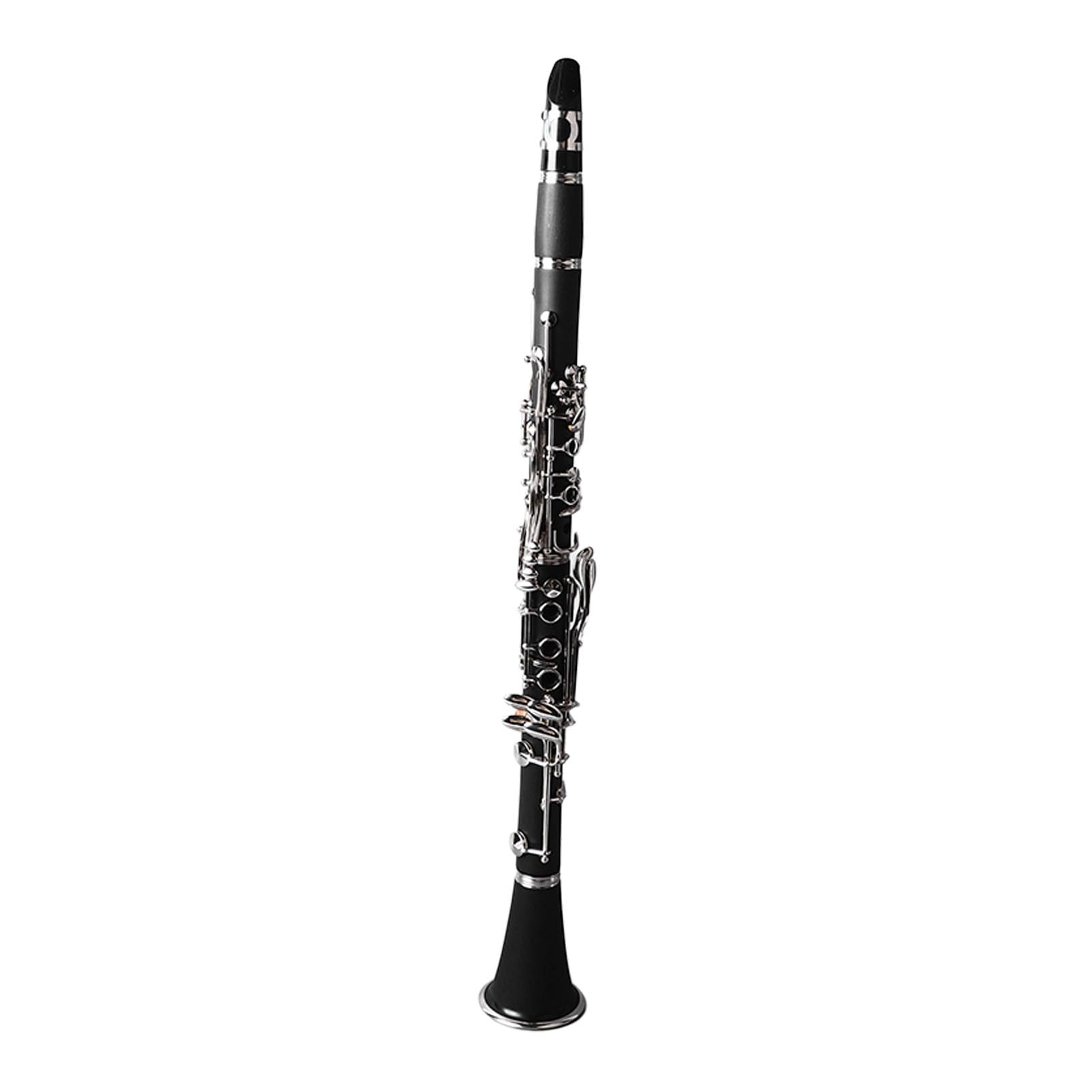 Generic BB Clarinet, Kit de Clarinete Ni Botón Chapado Full Sound Resistente para el Rendimiento