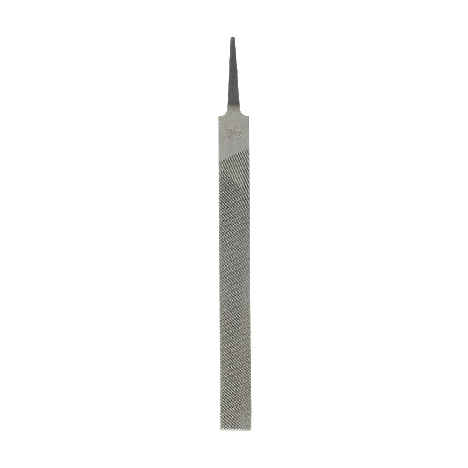 sourcing map Flat Medium Cut File 8" Double Cut Teeth High Carbon Steel Hand Rasp File Without Handle for Metal Wood Deburring Removing