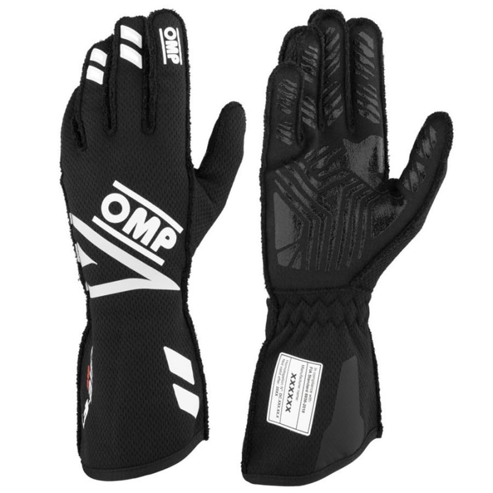 Ompracing Omp One Evo Fx Gloves FIA 8856-2018, Black, Size S