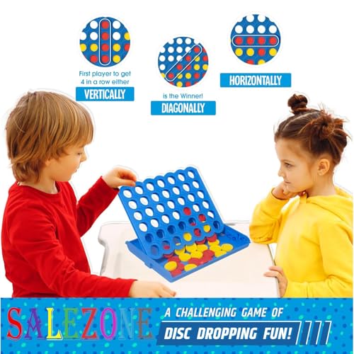 Image of Strike 4 Game, Classic Dis Dropping Game, Board Game for Families, Educational Toy, Family Fun Activity Toy, Strike 4 for Kids,Adults,Boys,Girls,Childrens (2 Players).