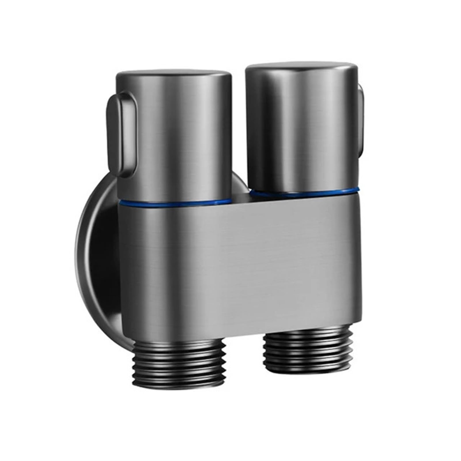 Vanne d'angle triple pour pulvérisateur de nettoyage d'eau de salle de bain moderne