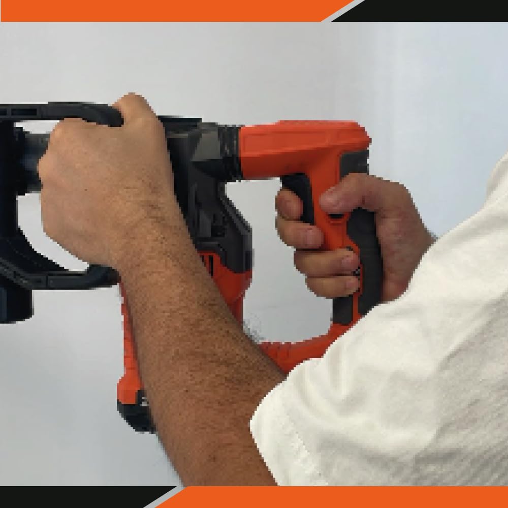 Martello Demolitore Professionale -1300W con 3 Punte e Scalpello - Martello Per Lavori di Demolizione su Cemento e Muratura - Demolitore Elettrico ad alta potenza e Manico Antivibrazione