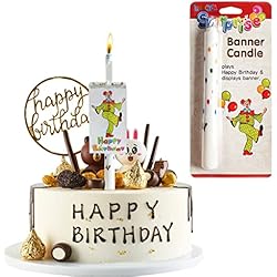 Velas de Cumpleaños, Taozoey Velas Cumpleaños Originales, Velas de Cumpleaños Personalizadas, Topper Decoración de Pastel de Feliz Cumpleaños, para Cumpleaños, Fiesta, Decoración