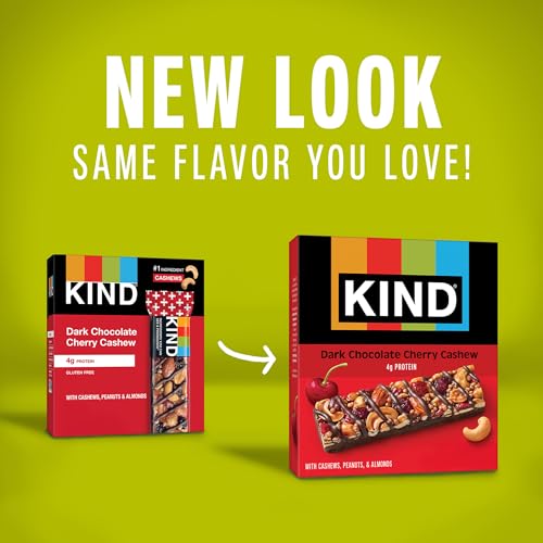 KIND Nut Bars, Dark Chocolate Cherry Cashew, Healthy Snacks, Gluten Free, 4g Protein, 36 Count image 7