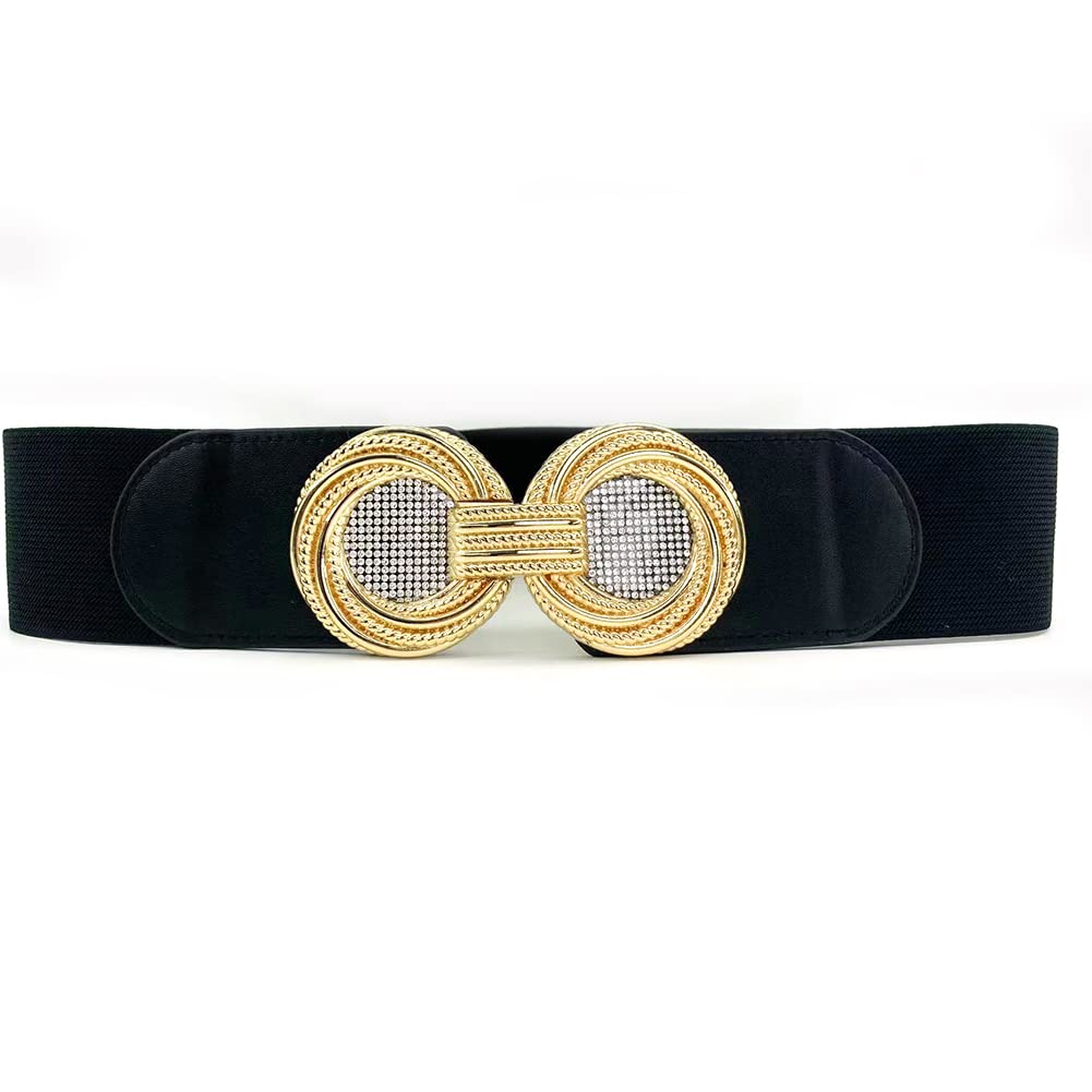 Top wide gold belt womens 2025