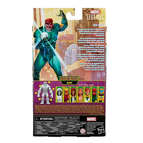 Hasbro Marvel Legends Series 6-Inch Collectible Action Red Skull Figure And 7 Accessories And 1 Build-A-Figure Part, Premium Design #TOP1
