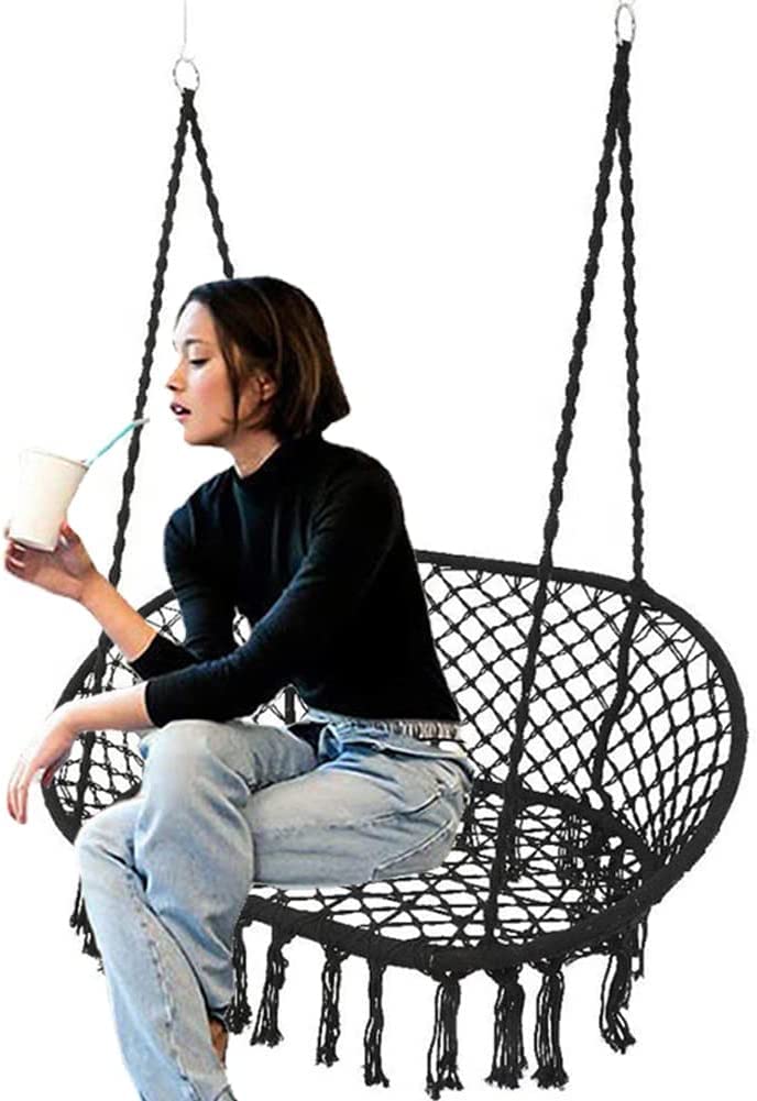 Chaises pivotantes suspendues extérieur intérieur et fauteuil de cour