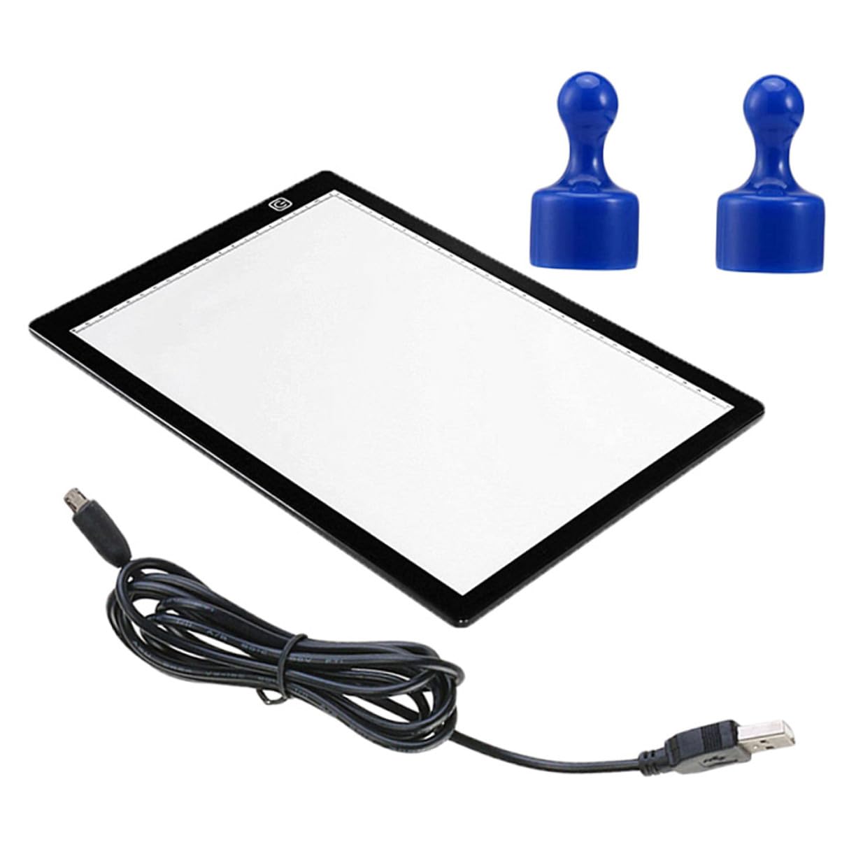Boîte Lumineuse LED Magnétique A4 en Acrylique, Règle Intégrée