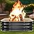 Fire Pit Ring - 23In Wood Burning Fire Pits for Outside,Durable Small Steel Firepits,Outdoor Fireplace Portable for Camping,Backyard,Bonfire,Patio-Square