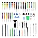 Produktbild subtel® 60-in-1 Handy Reparatur Werkzeug Tool Kit für Akkuwechsel und Displaywechsel bei Smartphone, Tablet & Laptop. Präzisions-Schraubendreher Torx, Pentalobe, Kreuz, Schlitz, Y-Type Feinwerkzeuge