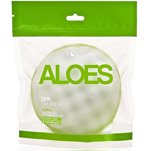 Suavipiel Esponja Baño, Color Verde y Blanca - 23 gr