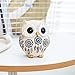 TOHLUCS Owl Statue Home Decor Accents with Evil Eye.White Decor for Bookshelf, Bedroom, Living Room, Office, Table and Shelf. Vintage Owl Figurines Gifts for Birds Lover.Cute Small Animal Sculptures.