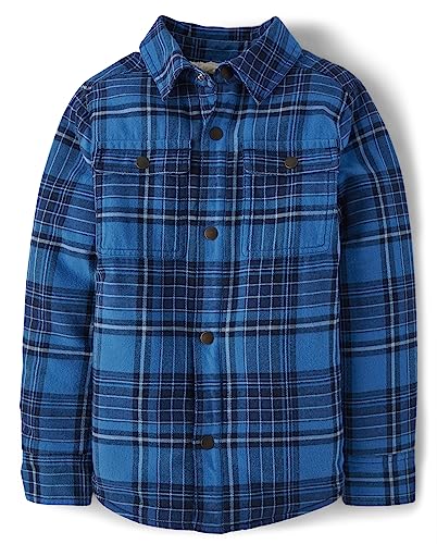The Children's Place Boys' Sherpa Lined Shirt Jacket