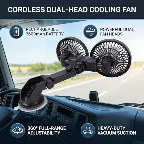 Ventilateur de circulation d'air électrique pour tableau de bord - 3