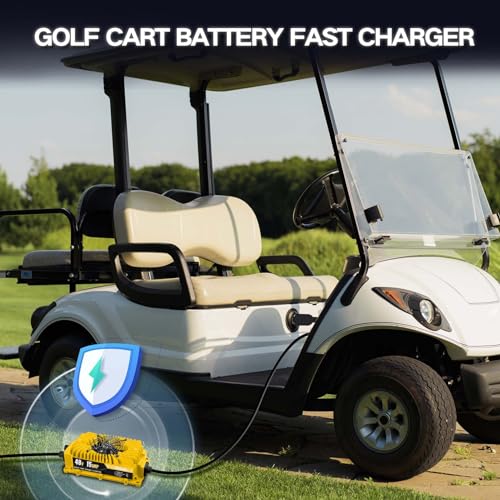 Bipeoo 48 Volt Golf Cart Battery Charger,15Amp 900W Club Car Battery Charger For 48 Volt Golf Carts,Ezgo Txt,Yamaha,Club Car-Triangular Plug thumb #5