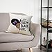 Mancheng-zi Black Girl Magic Pillow Covers 18x18, African American Gifts for Black Women, Birthday Gifts for Daughter