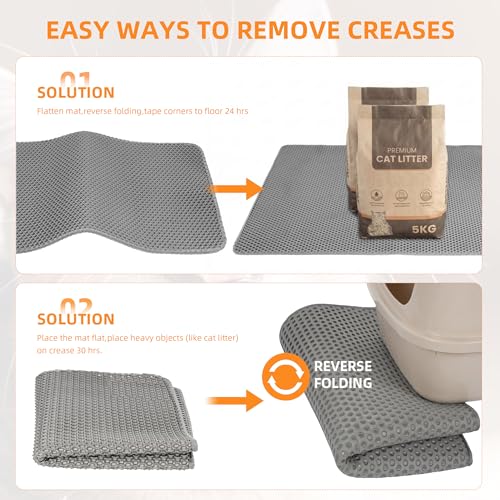 Image of Cat Litter Mat 30 inchx21 inch Urine-Proof Small Litter Mat Litter Box Mat