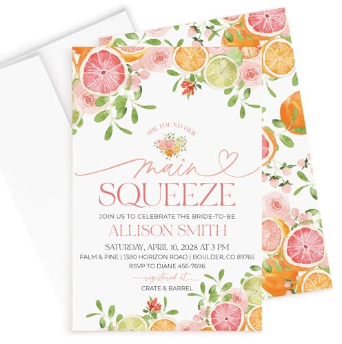 All Ewired Up Bridal Shower Invitations and Envelopes, Colorful Shower