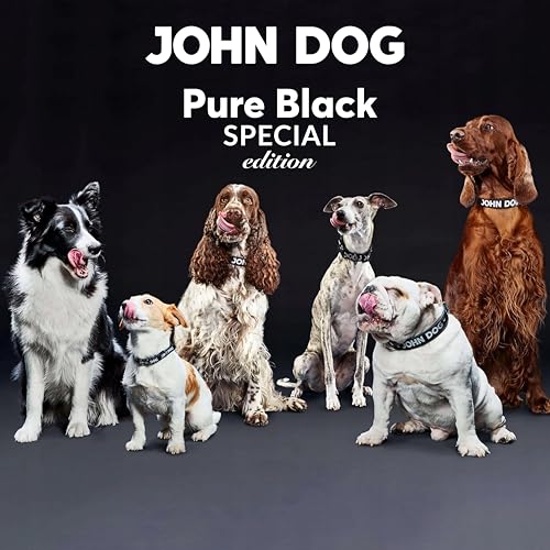 John Dog Hundenassfutter Pure Black Hypoallergenic Pferdefleisch - Getreidefreies Monoprotein Nassfutter für empfindliche Hunde - Hundefutter ohne Huhn, unterstützt Haut und Fell 6 x 400g