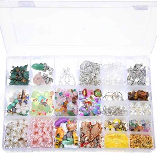 Image of Sawysine 12 Pack Modern Plastic Storage Box with 36 Removable Dividers, 10.75 x 6.93 x 1.73 Inches, Transparent, Waterproof, Fishing Tackle Organizer Box