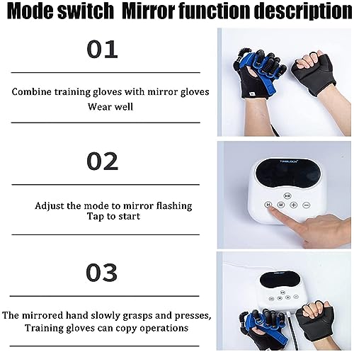 Disability Aids Rehabilitation Equipment Hemiplegia Finger Rehabilitation Trainer Robot Gloves with Remote Control/Single Finger Training - Image 5