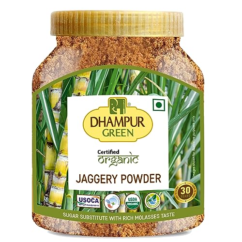 Image of Dhampure Speciality Organic Jaggery Powder, 800G | Desi Shakkar Powder | Source of Minerals | Healthier Substitute for White Sugar | Free from Chemical Fertilizers, Preservatives
