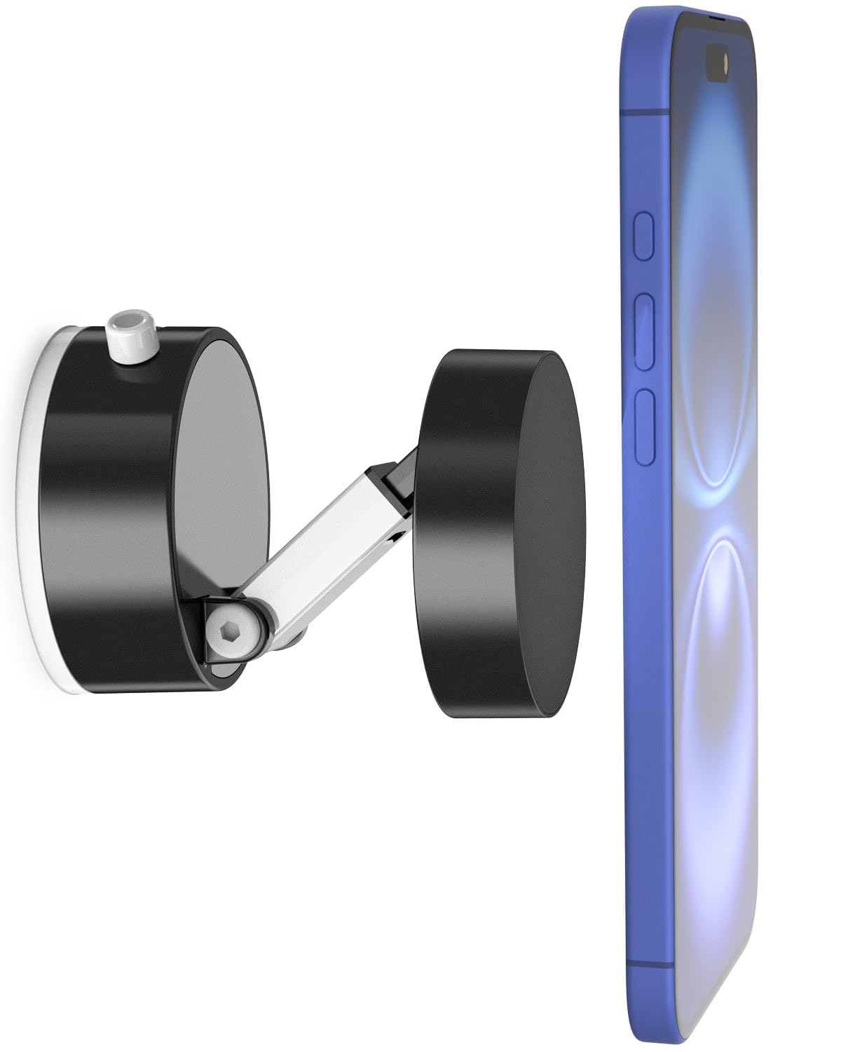 Quyee Upgraded for Magsafe Suction Cup Phone Mount/Shower Phone Holder Airplane Travel Vacation Essentials Magnetic Mirror Phone Mount for Women Men