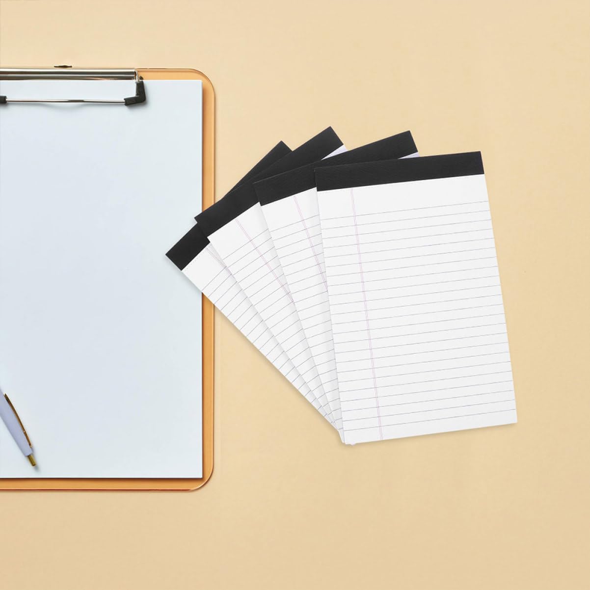 Blocchi Note Legali A5 Carta Stampata a Righe, Quaderni per Appunti da Ufficio e Scuola, Blocchi Tearable Multifunzione 8 Libri da 50 Fogli per Back To School Party