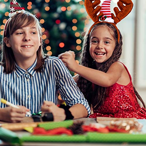 STOBOK 2 PeÃ§as de Chifres de Veado Tiara de Rena de Natal Tiara de Rena de Natal Orelhas de Tiara A