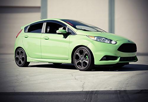 WellVisors Window Visors Wind Deflectors Compatible with Ford Fiesta Hatchback 2011-2019 with Black Trim Rain Guards 3-847FD002