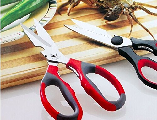 HOMIES INTERNATIONAL 1 Unit Japan and the United States Spot Strong Stainless Steel Rust Sharp and Durable Home Kitchen Multifunction Large Scissors Chicken Bone Cut (212x 83 mm, Send at Random)