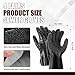 Teenyyou 4 Pairs Sewer Snake Gloves Non Slip and Reusable PVC Sewer Abrasion Resistant Drain Cleaning Waterproof Safety Plumbing Snake Gloves for Men Women Plumber Tools (Black)