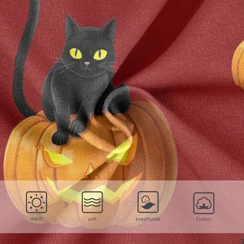 Cotton Girls Underwear Toddlers Black Cats Pumpkins Halloween Cute Panties Girl Artistic Kids Undies Briefs 2t3