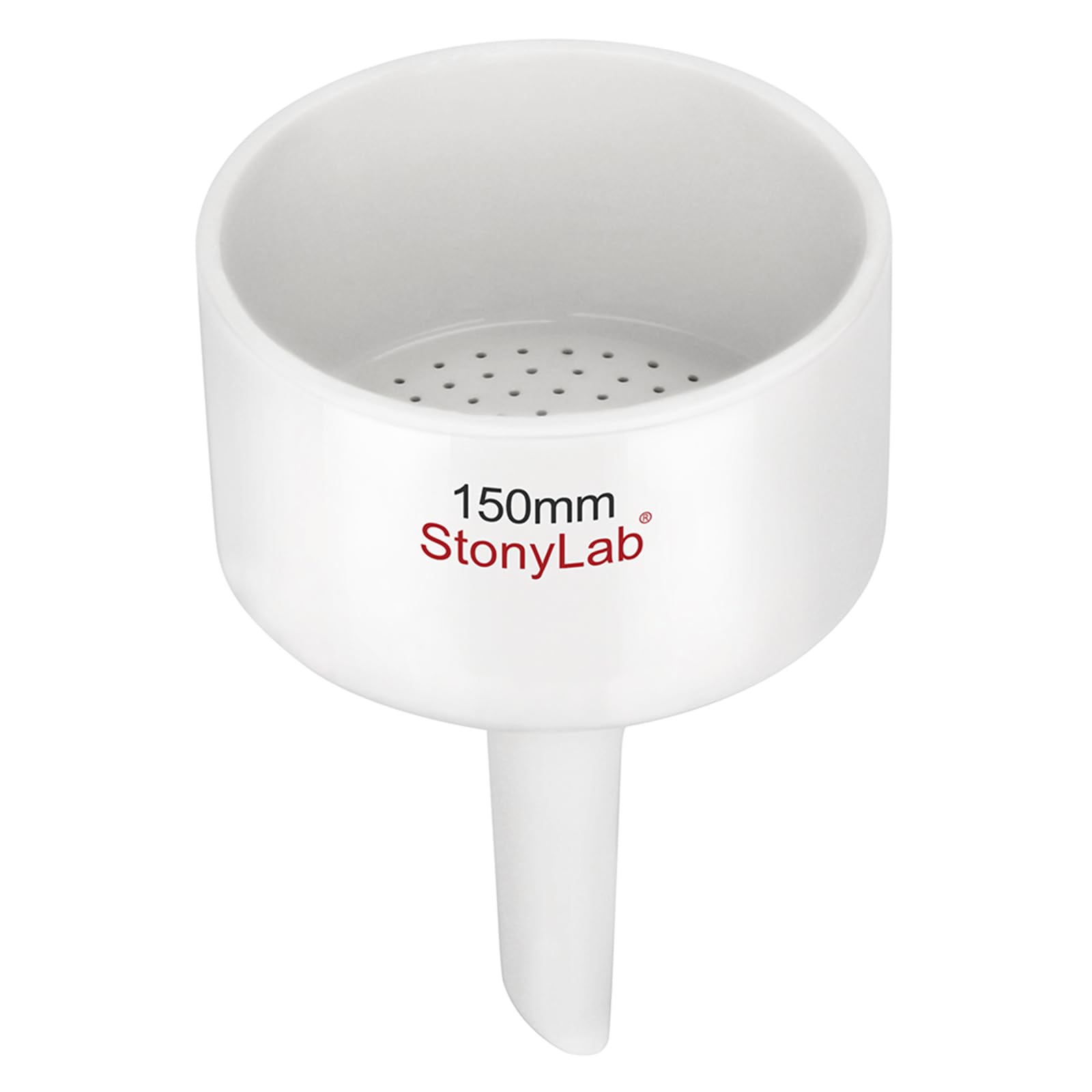 stonylab Porcelain Buchner Funnel 150 mm, Porcelain Buchner Filter Funnel OD 15 cm for Laboratory