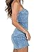 Just Quella Women Denim Strapless Tube Bodycon Mini Jean Dress (US 0-2)