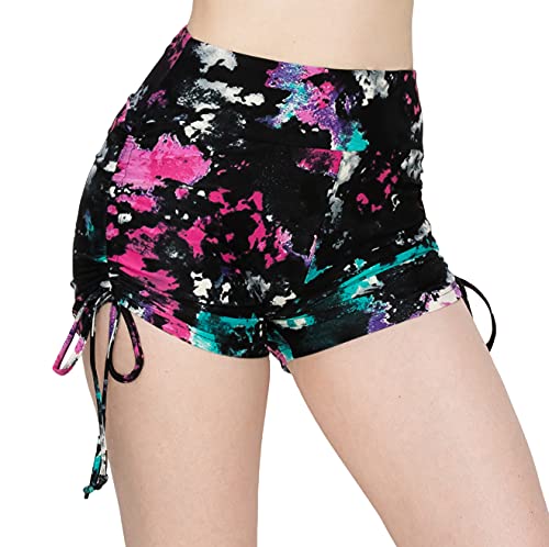 Image of ALWAYS Faux Leather Shorts - High Waist Active Stretch Yoga Short Pants for Women