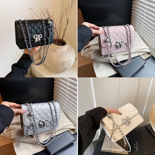 Image of Travistar Crossbody Bags for Women Small Handbags PU Leather Shoulder Bag Purse Evening Bag Quilted Satchels with Chain Strap