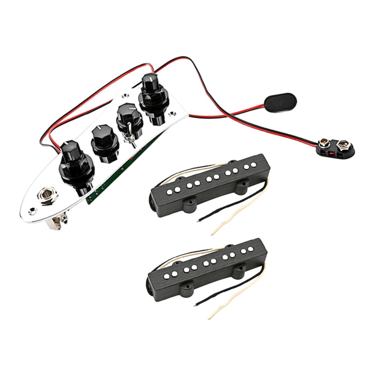 Set di Pickup per Basso Jb a 5 Corde, Humbucker Delicato, Ferro Argentato, Parti Semplici per Basso Elettrico, Facile da Usare