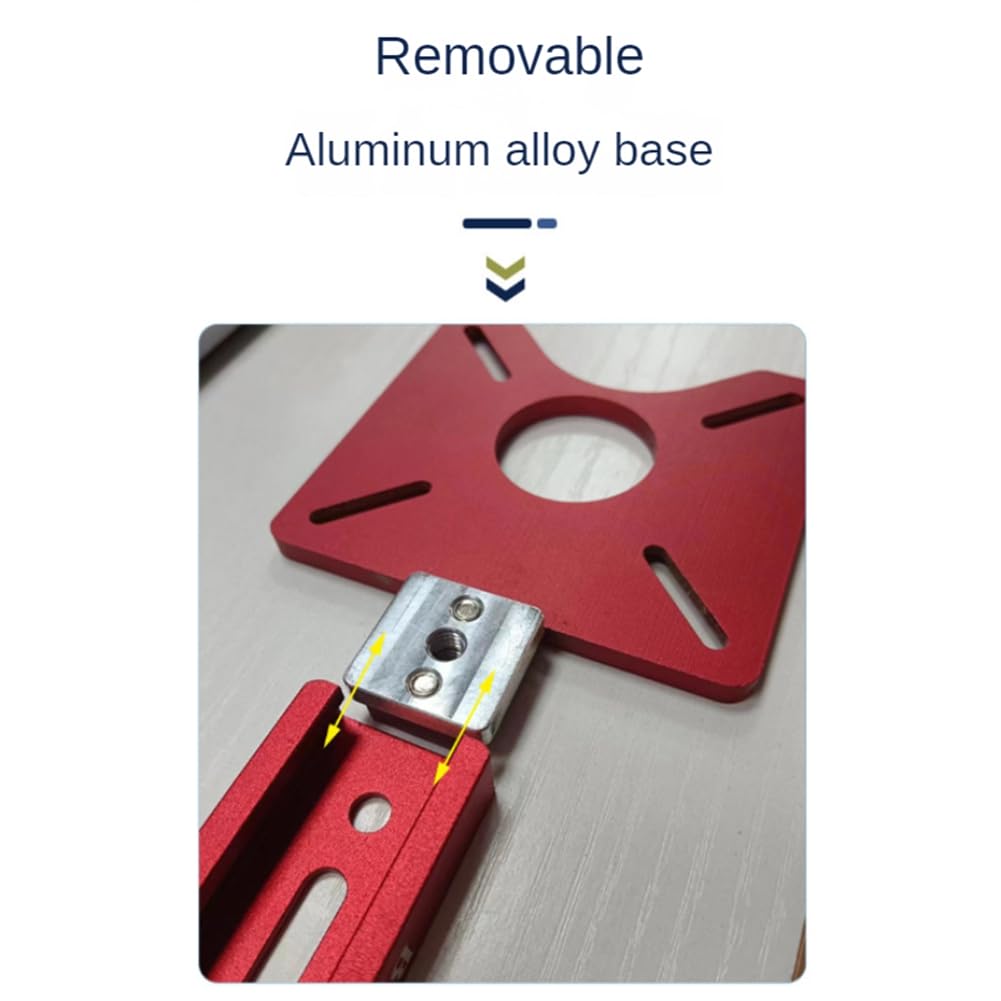 Supporto per scanalatura di fresatura, router di falegnameria, modello circolare per macchina di taglio, bordo di guida di taglio circolare di falegnameria, attrezzi-A