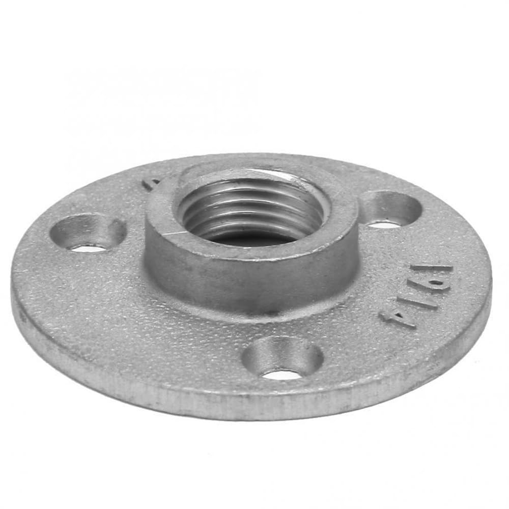 TAIGUHUI Flange 2pc Bsp Thread Aluminum Alloy Pipe Fittings Wall Floor Flange Flanges(DN20)