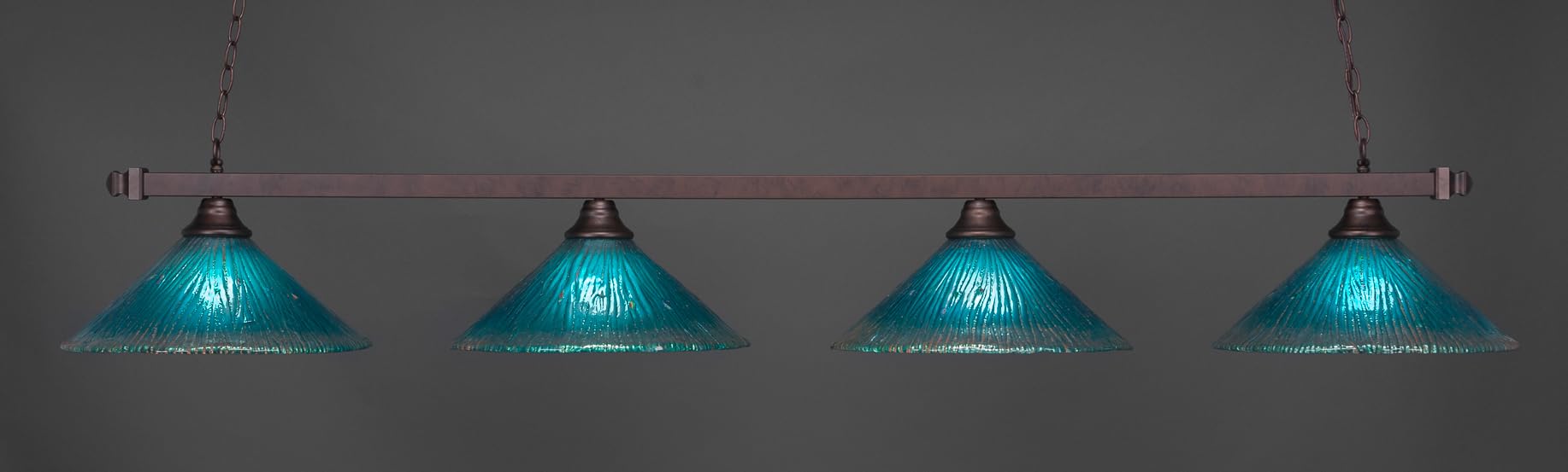 Toltec Lighting 804-BRZ-715 Square 4 Light Bar with 16