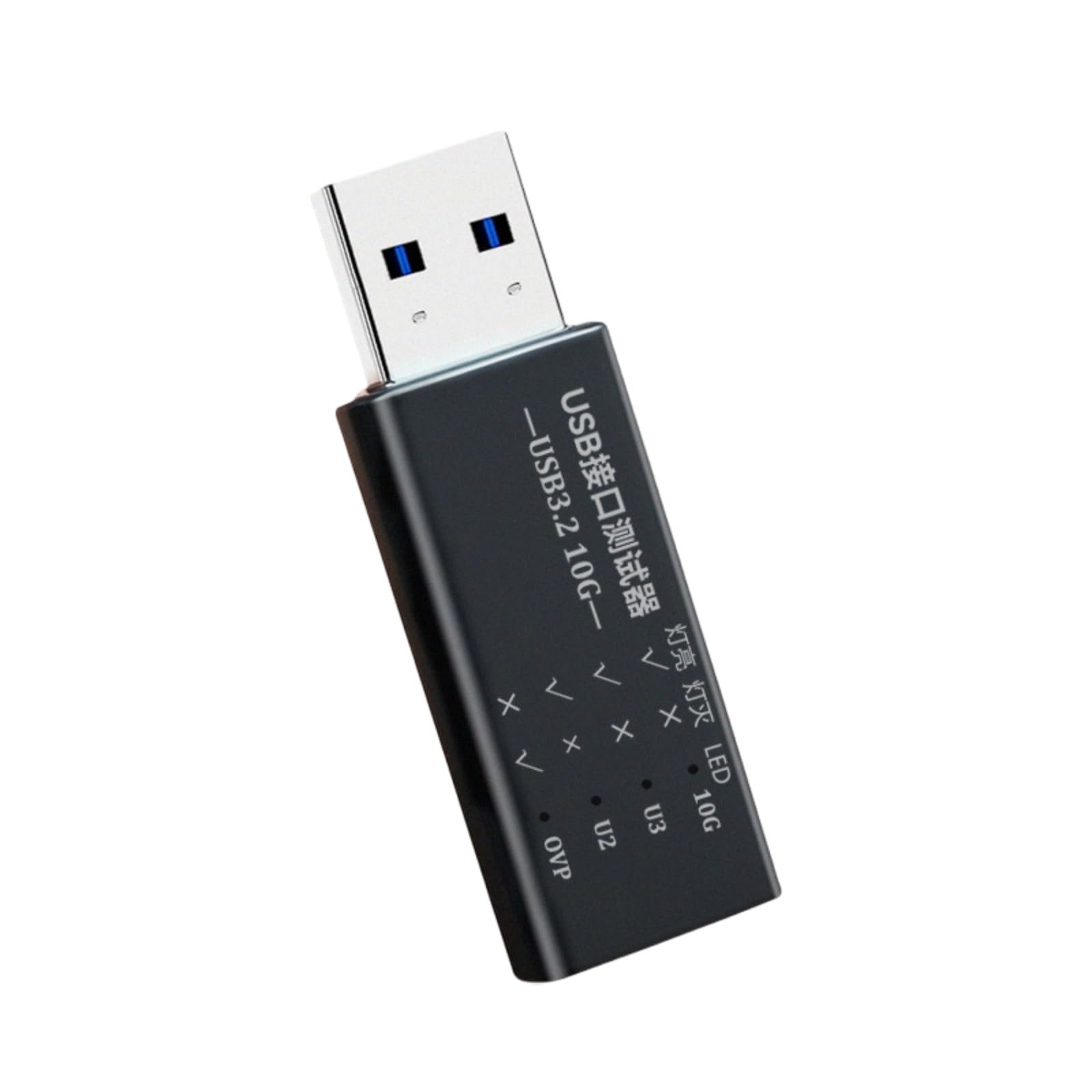 Adattatore per interfacce USB C a USB 3.2, supporta velocità di trasmissione dati di 10 Gbps e ricarica rapida con tensione a LED Display Tester corrente