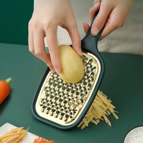 Rallador Flexman de acero inoxidable multiusos con mango verde miniatura 5