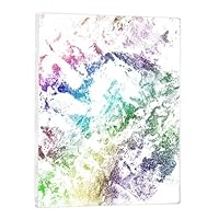 QWORK® Gel Druckplatte, 25x20cm Wiederverwendbare Monoprinting Druckplatte, Druckzubehör, für Kunst und Handwerk