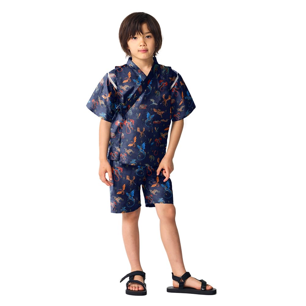 Amazon.co.jp: COLORFUL CANDY STYLE 甚平(男の子) 130cm ドラゴンの翼 