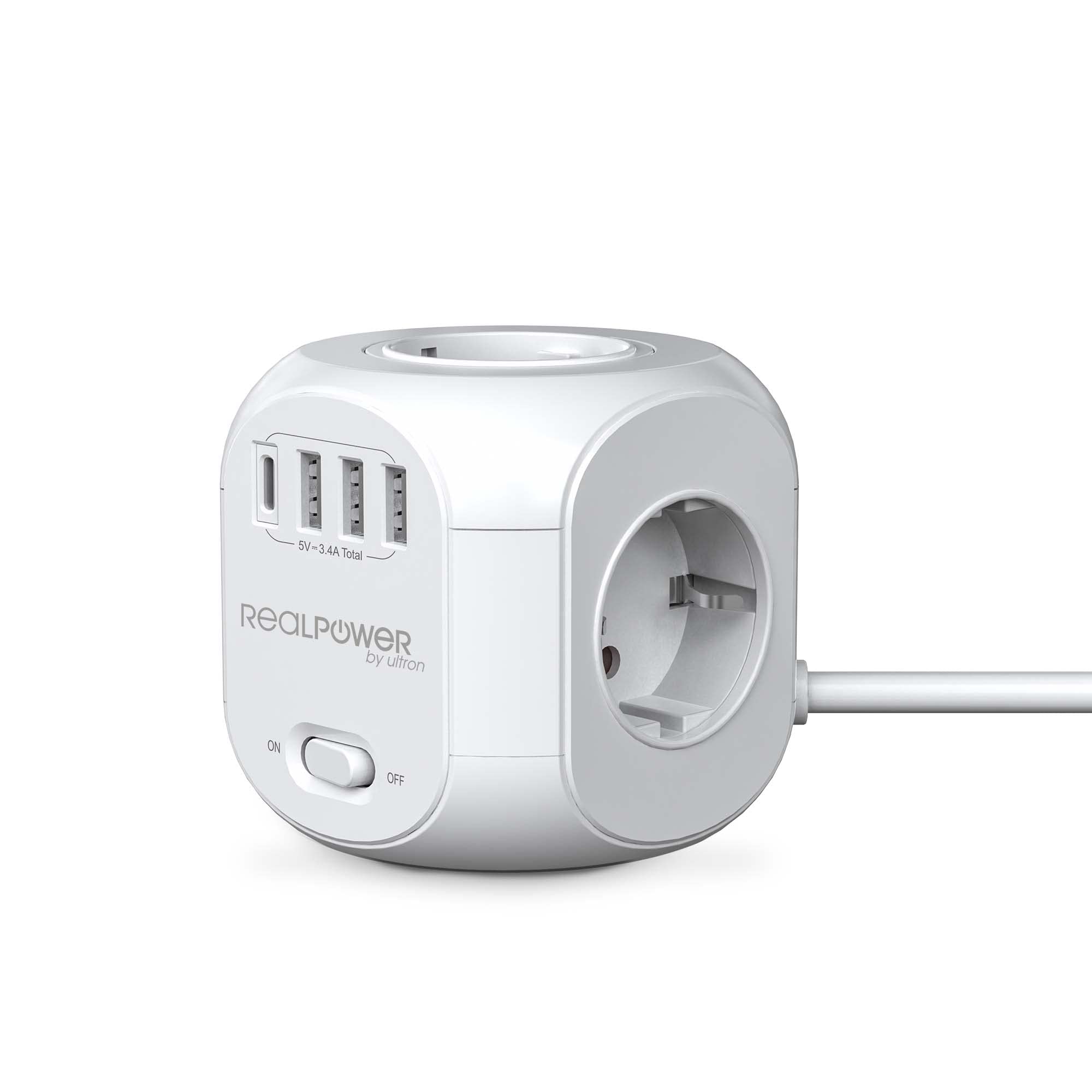 PowerBox 431 RealPower plus de câbles emmêlés grâce au cube USB-C - 4