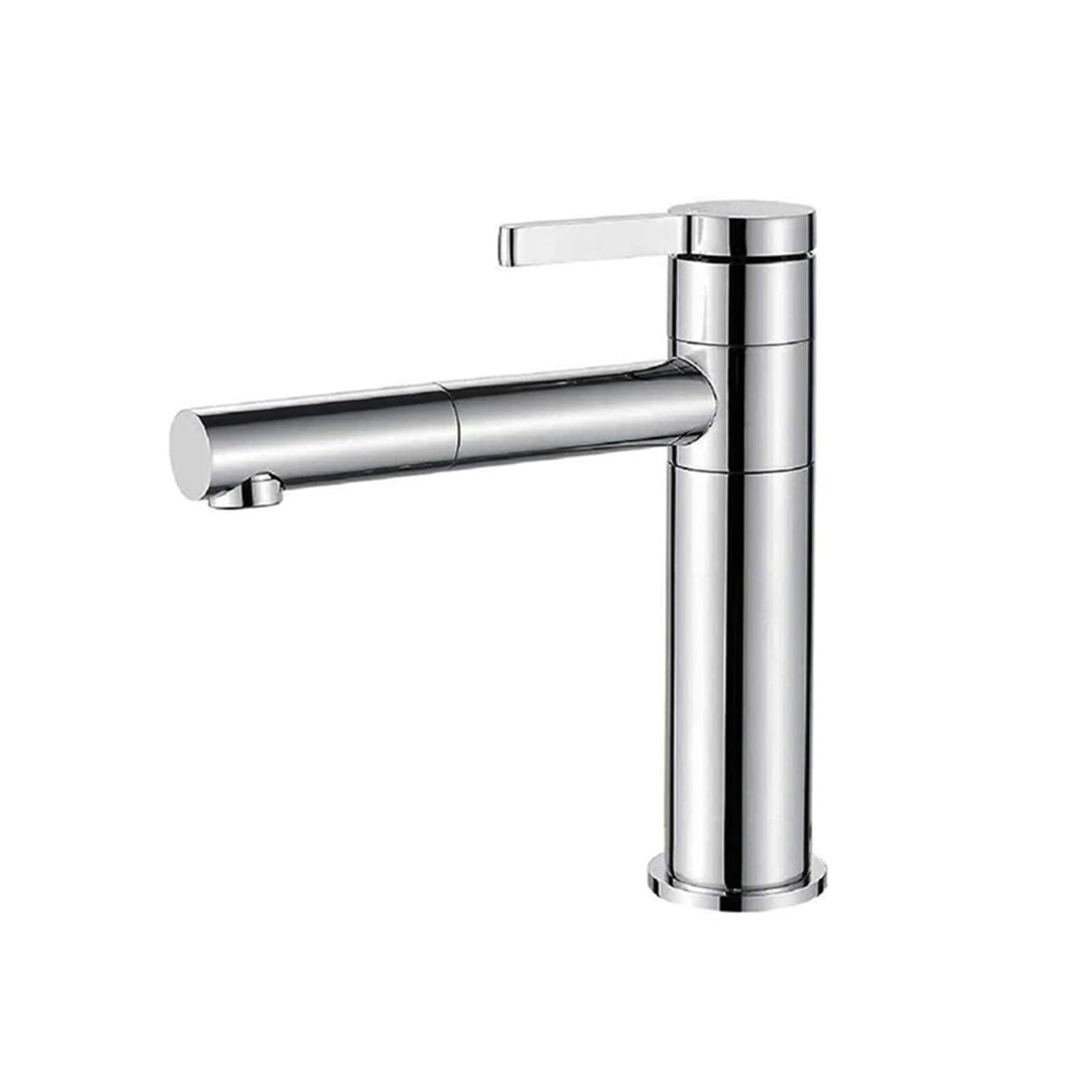 Grifo de lavabo basin mixer negro cromado con caño giratorio 360 8