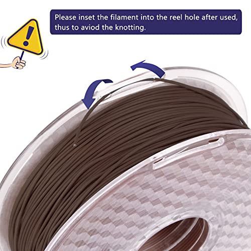 Image of iSANMATE 3D Printer Filament, PLA Filament 1.75mm Bundle, White and Sandal Wood Filament Bundle 2kg /Spool (20% Wood Powder+80% PLA)